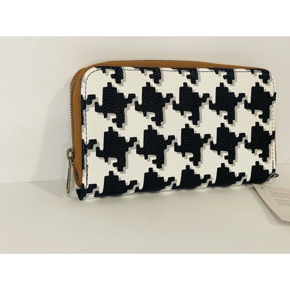 Thirty One All About the Benjamins Wallet - Classic Houndstooth Pebble | NEW! - Picture 2 of 6